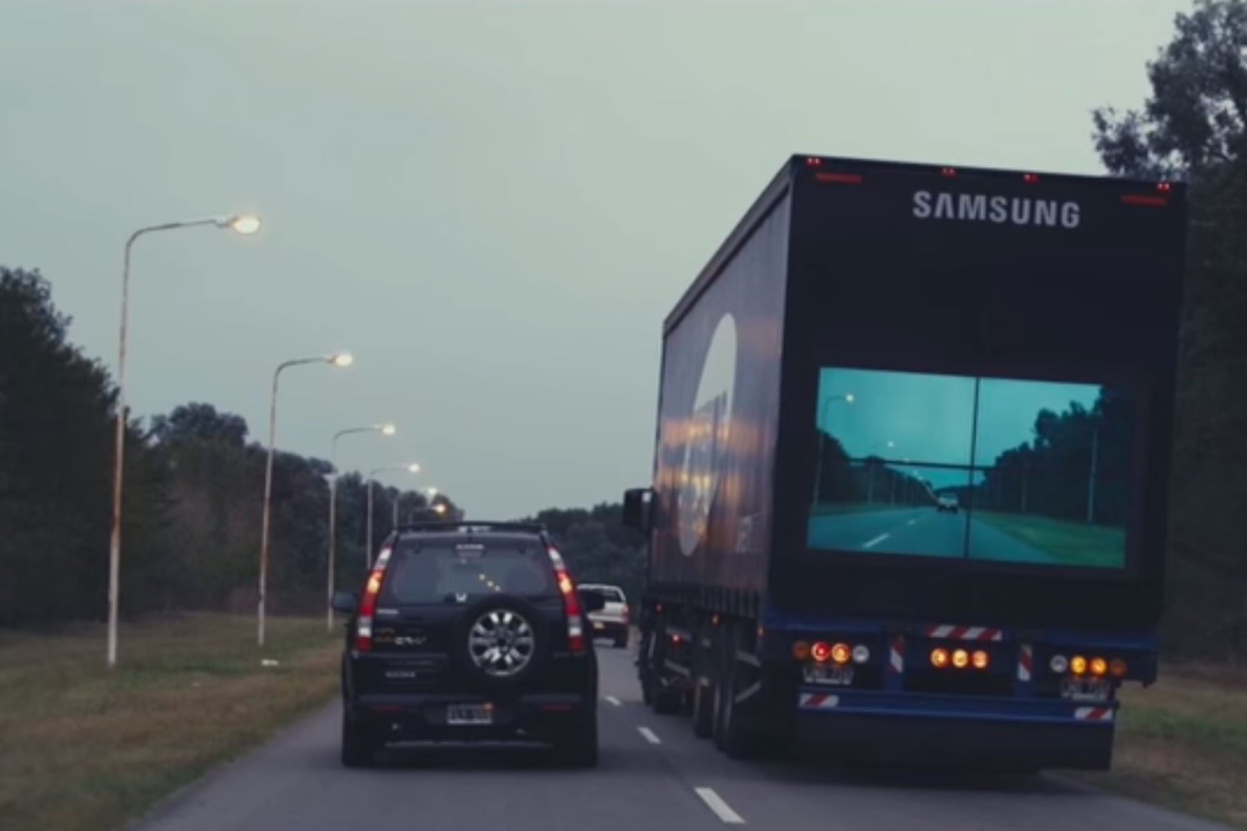 El camión de Samsung que quiere evitar accidentes