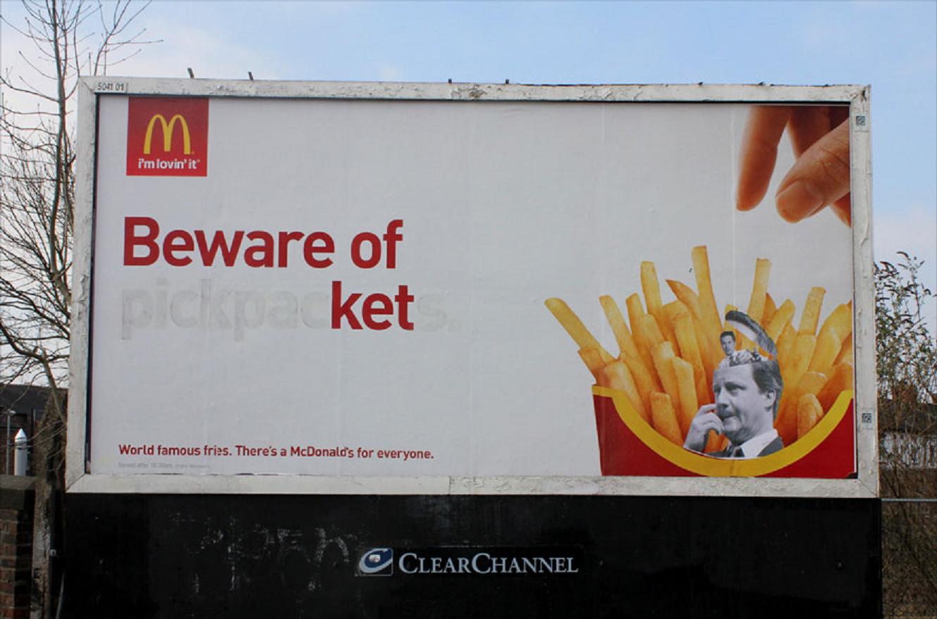 El vandalismo creativo revoluciona la publicidad tradicional de las marcas
