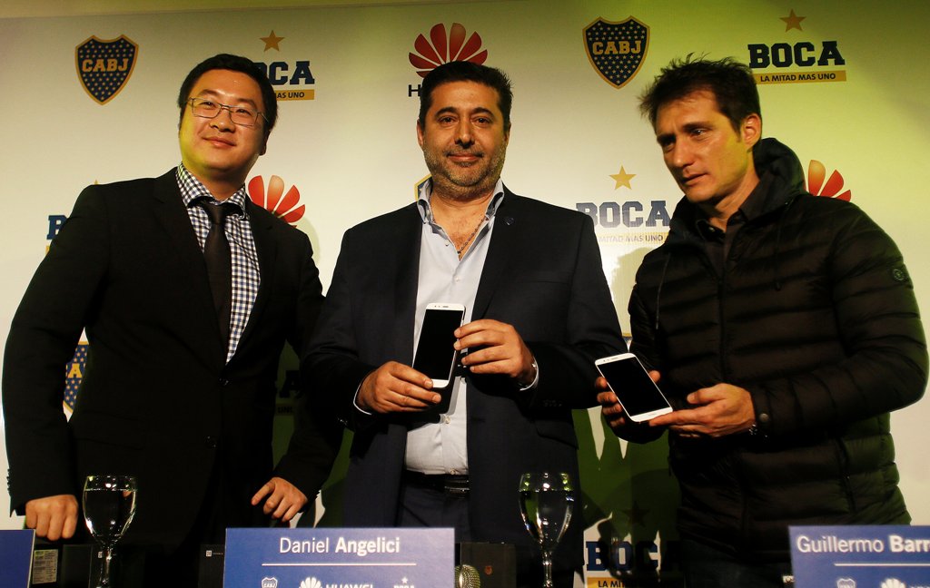 Huawei presente en la camiseta Boca Juniors