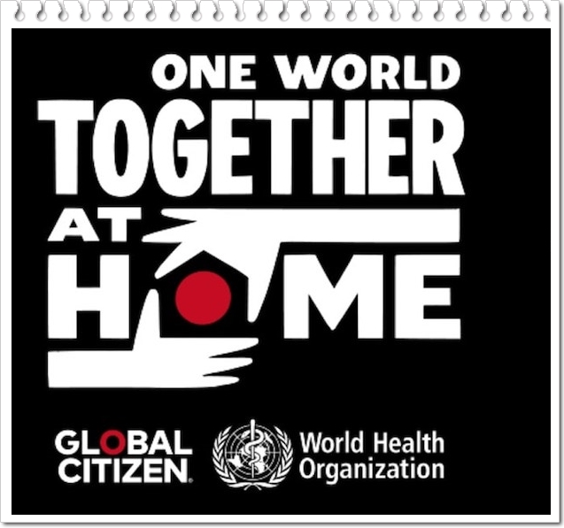 Llega el evento benéfico: «One World: Together At Home» (Virtual event) 2020